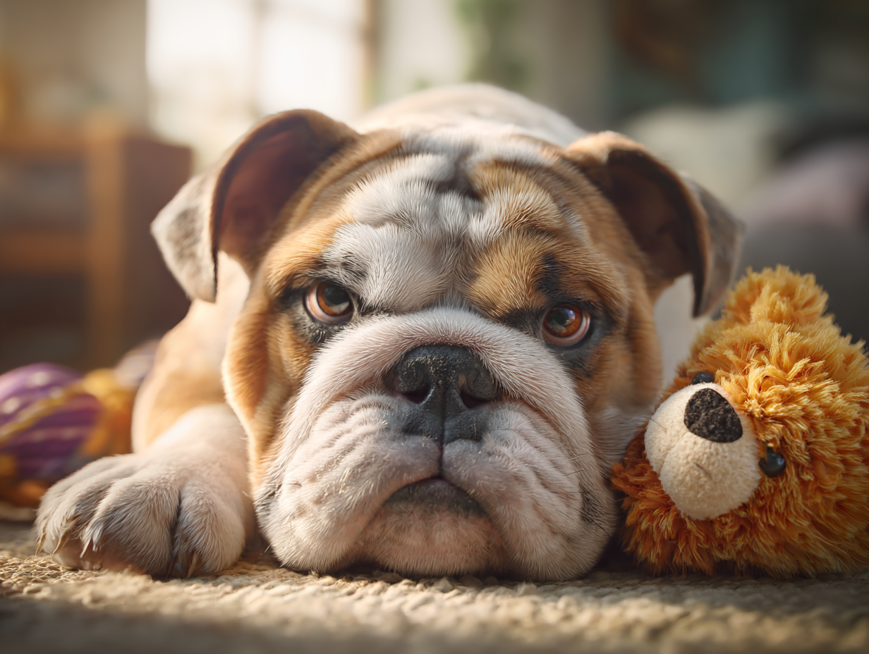 Bulldog in de opvang